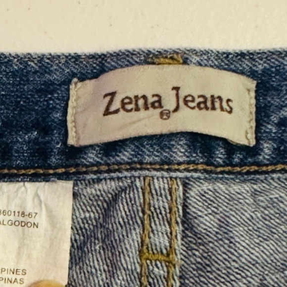 Zena Jeans Vintage High Rise Women Size 4 Medium Wash Straight Leg - Picture 3 of 11